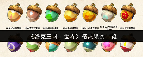 《洛克王国：世界》精灵果实一览